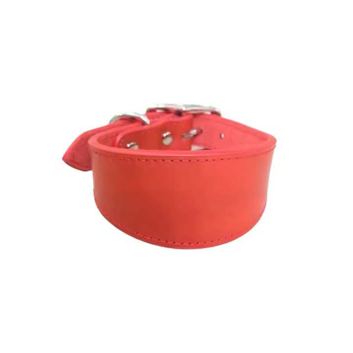 Collar ancho de cuero de vaca para perro, correa ajustable y duradera para mascotas, collares suaves y cómodos para razas grandes, suministros para mascotas - 1