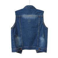 Chaleco vaquero para mujer, chaqueta, ropa informal de moda retro para primavera y otoño, elegante sin mangas - details 15