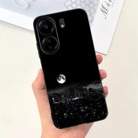 Funda trasera para Xiaomi Poco C65, cubierta suave de silicona líquida mate con estampado de dibujos animados de flores, protección a prueba de golpes - details 48