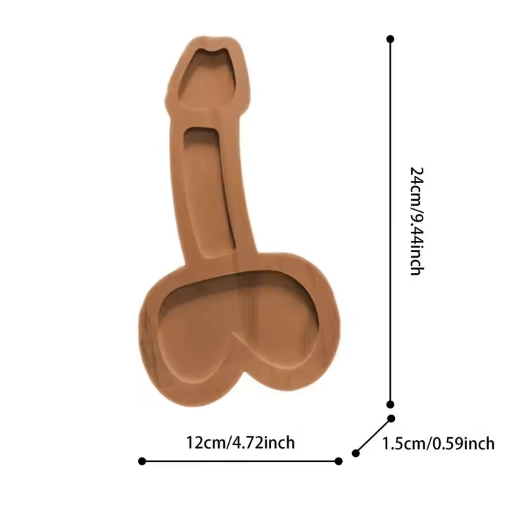 Tablero de Almacenamiento de Madera con Forma de Pene Divertida Original para Snacks de Queso Salchichas Pasteles Aperitivo Regalos de Fiesta - 1
