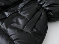 Manténgase abrigado y parece con estilo: chaqueta térmica con capucha para niña con acolchado alternativo de plumón para invierno - details 76