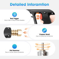 Kit de extractor de abolladuras, pistola soldadora de punto de cuerpo de mano, máquina de soldadura, herramienta de reparación de automóviles, 86 piezas - details 1