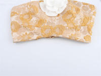 OUWU- Top Corto De Jacquard Con Decoración Floral Tridimensional De Temperamento Minimalista De Estilo Francés Para Mujer - details 5