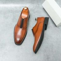 2025 Nuevo producto Tendencia de moda creativa Zapatos de vestir de fiesta de boda de oficina de cuero de lujo para hombres Oxford - details 1
