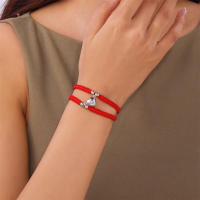 2 unids/set corazón romántico magnético atraer pareja para Mujeres Hombres moda cuerda trenzada pulsera a juego joyería de amistad - details 34