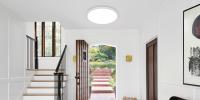 Plafón LED de Techo Blanco 36W GOECO, PVC, 6500K Luz Blanca Fría, Iluminación Interior para Dormitorio, Cocina, 30*30*5 CM - details 0