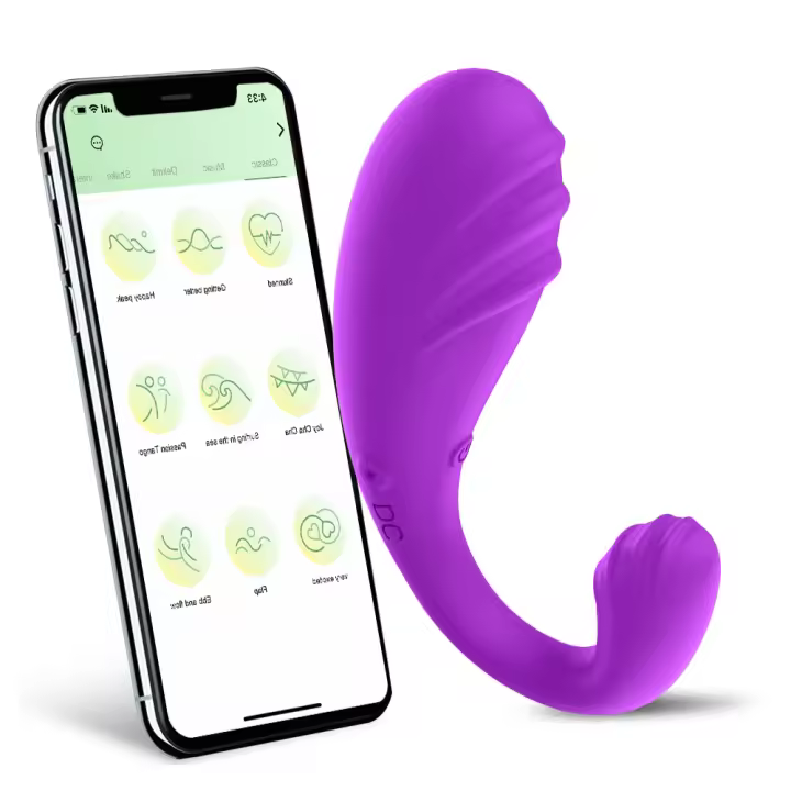Vibrador de punto G, vibrador inalámbrico con bluetooth, juguetes vibratorios para mujeres, puede masaje estimular el sexo para parejas femeninas - 1