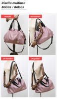 Bolsa de gimnasio de gran capacidad para mujer, bolso deportivo impermeable para natación y Yoga, bolsa de viaje multifunción, paquete de fin de semana XA190Y - details 5