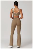 Sujetador deportivo con correa ancha para el hombro, sujetador de Yoga de una pieza resistente a los golpes, Top de Fitness al aire libre para mujer - details 9