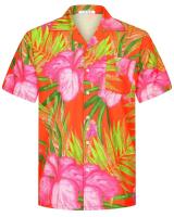 Camisa hawaiana de moda de verano, camisa casual de playa Aloha con estampado de cocoteros y botón grande de manga corta 6XL para hombre - details 3
