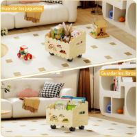 Estantería Infantil de Madera para Libros, Librería Montessori, Biblioteca, Baúl de Juguetes Infantiles, Mueble Organizador y Expositor de Libros Infantiles, para Dormitorio, Habitación de Niños, Sala de Juegos - details 9