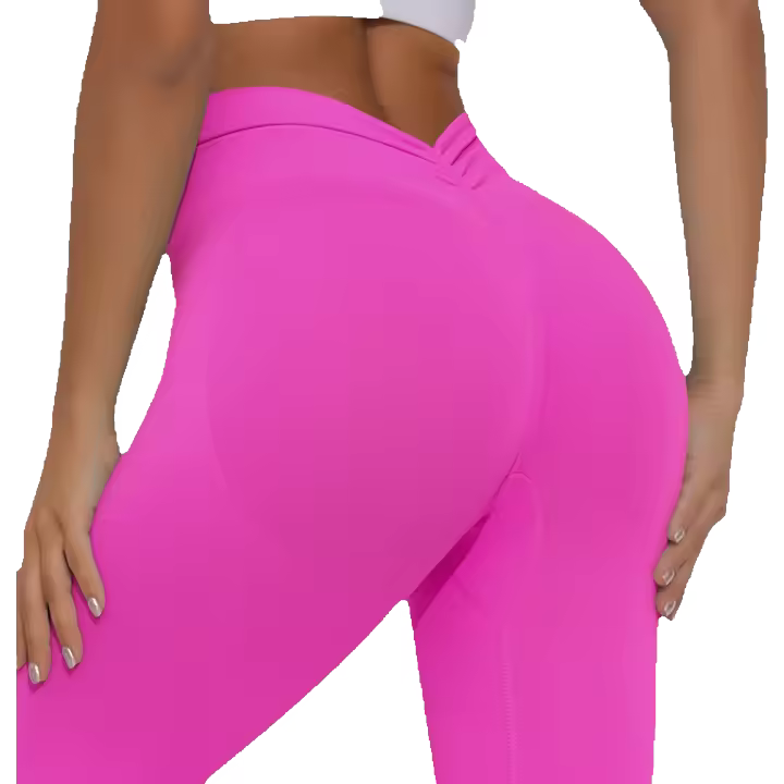 Pantalones de yoga elásticos para mujer, cintura alta y caderas, glúteos melocotón, secado rápido, correr, ciclismo, deportes, gimnasio - 1