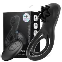 Anillo vibrador Leten, estimulador de clítoris, juguetes sexuales para parejas adultas para hombres, vibradores de rosa negra - details 9