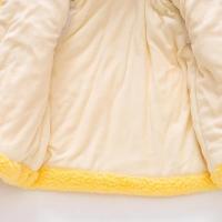 Abrigo bonito de invierno para bebé, ropa de dibujos animados con capucha de lana de piel Artificial para niño, suéter de osito de Color sólido cálido para niño - details 18