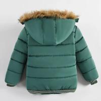 Chaqueta de Piel Cálida con Cuello de Piel para Niños Moda de Invierno con Capucha y Cremallera - details 11