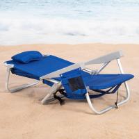 playa plegable y reclinable 5 posiciones, Silla portátil plegable 55x67,5x86cm, Incluye cojín, 1 bolsillo, 1 bolsa con cremallera y topes antivuelco, Sillas de playa - details 11