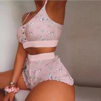 Conjunto de Pijama de Mujer de 2 Piezas Ropa Interior Sexy con Múltiples Estampados - details 1