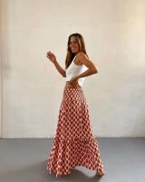 Faldas de moda para mujer, novedad de verano, primavera, informal, combina con todo, holgada, con cintura elástica, estampado ral, falda bohemia de estilo etnico - details 8
