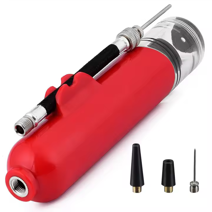 1Pcs 8In Portable Mini Ball Pump Basketball Football Volleyball Inflator - 1