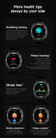 Reloj inteligente ET492 para hombre y mujer, dispositivo con asistente de voz NFC, detección de ritmo cardíaco, llamada de emergencia SOS, linterna, AMOLED, novedad de 2025 - details 16