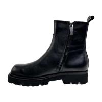 Botas Chelsea con punta redonda para varias estaciones, zapatos de hombre con diseño de seguridad de cuero en el tobillo, nuevo estilo - details 2