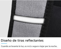 Mochila informal con tapa para hombre, bolsa impermeable con contraste de color ligero, para ordenador de 15,6 pulgadas, para estudiantes - details 13
