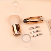 Juego de brochas de maquillaje lavables para sombra de ojos, suave y conveniente, 5 en 1, a prueba de polvo, estirable, corrector - details 5