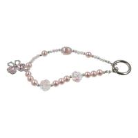Abalorio para teléfono, cordón plateado galvanizado, luz de lujo, antipérdida, lazo de amor, colgante para teléfono, cordón para teléfono móvil con cuentas Ins - details 8