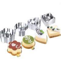4 piezas de sándwich troquelador de gel de mousse con anillo de galleta y pastel de acero inoxidable de 3 pulgadas con varilla de empuje - details 10