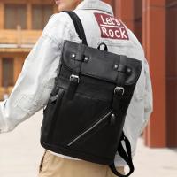 Mochila vintage de cuero impermeable para hombre, bolso de hombro para ordenador portátil de 15,6 pulgadas, para estudiantes universitarios - details 15