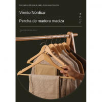 Perchas Madera Unidades - Juego de 10 - Perchero de Madera para tu Armario - Gancho Giratorio - details 0