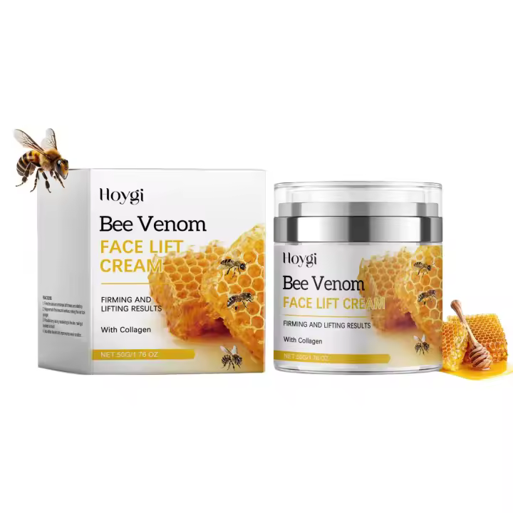 La crema reafirmante de cera de abejas cuida suavemente la piel facial hidratada, la elasticidad, la crema facial hidratante diaria y el cuidado de la piel. - 1