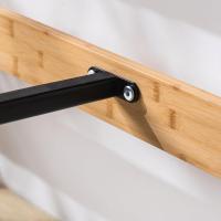 Ellie Cama 90x190 cm - Altura 35 cm con almacenamiento debajo de la cama - Estructura de cama de plataforma de bambú y madera con cabecero - Marrón - details 6