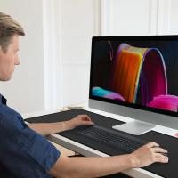 Alfombrilla de ratón negra para juegos, alfombrilla de ratón grande para juegos, alfombrilla de ratón de escritorio para PC, alfombrilla de ratón con teclado, alfombrilla de ratón para ordenador - details 3