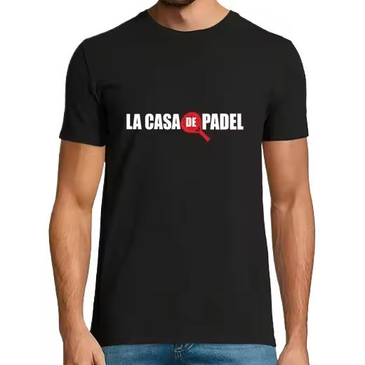 la casa del padel,Camiseta de Pádel Divertido, ropa para exteriores - 1