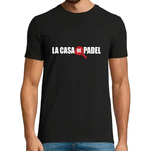 la casa del padel,Camiseta de Pádel Divertido, ropa para exteriores - 1