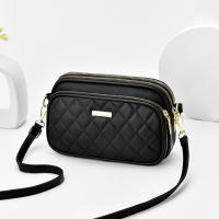 Bolso cruzado con diseño acolchado para mujer, bandolera pequeña de piel sintética, monedero para teléfono - details 2