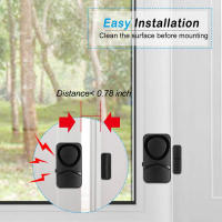 Sensor de Alarma para Puertas y Ventanas Elecpow con 4 Modos Protección Seguridad Recordatorio para Congeladores Alertas Detectores de Abertura de Puertas - details 5