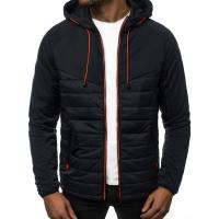 2025 Suéter casual con capucha para hombre, chaqueta con costuras, color a juego, estilo - details 8