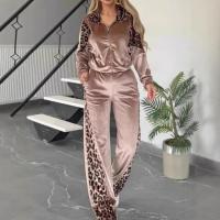 Conjuntos de dos piezas para mujer, abrigos informales con cuello vuelto y cintura elástica, pantalones de mujer - details 3