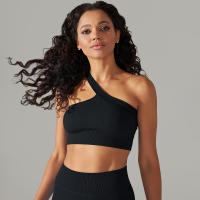 Hamidou-Sujetador deportivo Sexy para mujer, sostén de Yoga para Fitness, espalda hermosa, sujetador para correr a prueba de golpes, chaleco de hombros inclinados, Tops de entrenamiento para gimnasio - details 5