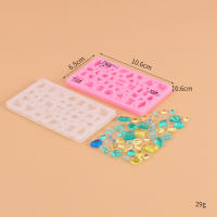 Molde de silicona de gota de agua geométrica para joyería de cristal, fabricación de joyas hecha a mano DIY - details 2