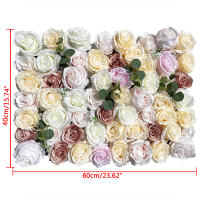 Paneles de flores artificiales para pared, telón de fondo para Banque, fiesta de boda, decoración del hogar, 12 piezas, 15,75x23,62x0,79 pulgadas - details 3