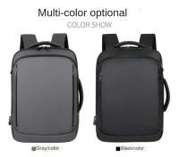 Mochila de viaje de gran capacidad para hombre, bolsa para ordenador portátil de negocios con carga USB, bolso personalizable para exteriores - details 21