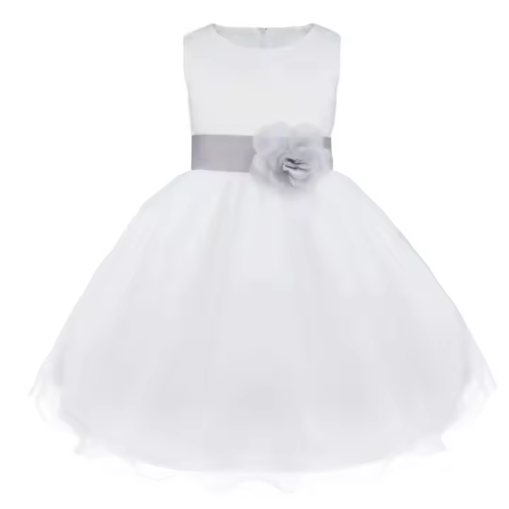 Elegante Vestido de Princesa de Tul con Flores Perfecto para Paredas, Bodas, Fiestas de Cumpleaños, Baile Formnal Tutu para Damas de Honor - 1