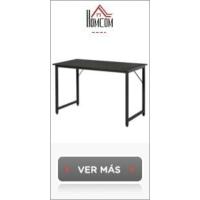 Escritorio Plegable Mesa de Escritorio Plegable con Estante Abierto Escritorio Pequeño para Estudio Hogar Oficina 86x66x82 cm Natural - details 4