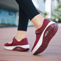 Mocasines de plataforma para mujer, zapatillas cómodas sin cordones, zapatos ligeros para caminar, gris, trabajo, mecedoras largas horas - details 21