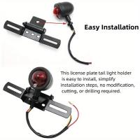 Soporte de Matrícula de Motocicleta Plegable Universal Soporte de Luz Trasera Ajustable para Reemplazo - details 4