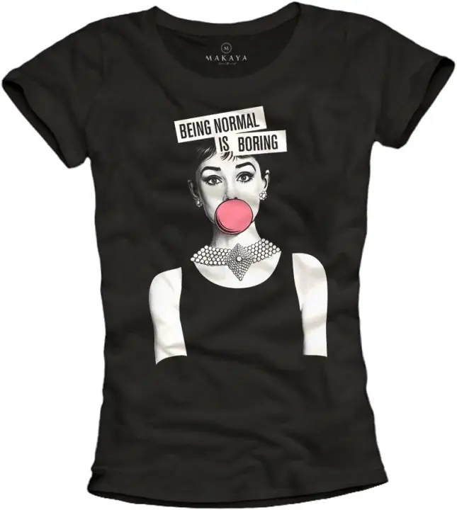 Camiseta con Frases Divertidas Being Normal is Boring Estilo de Moda para Hombres - 1
