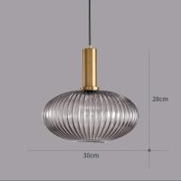 Lámpara colgante de vidrio,Lámpara colgante de vidrio Verde y enchufe dorado Lámpara de techo Candelabro - details 52